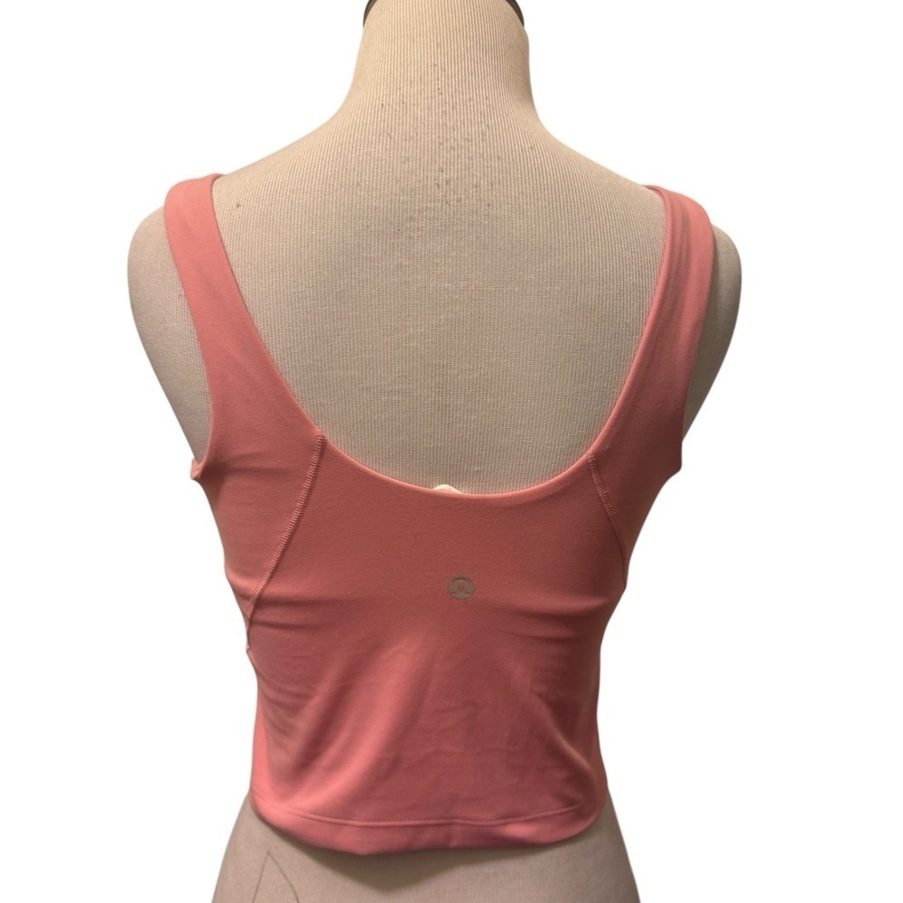 Lululemon Pink Athletic Tank Top with attached sport bra - Picture 1 of 8